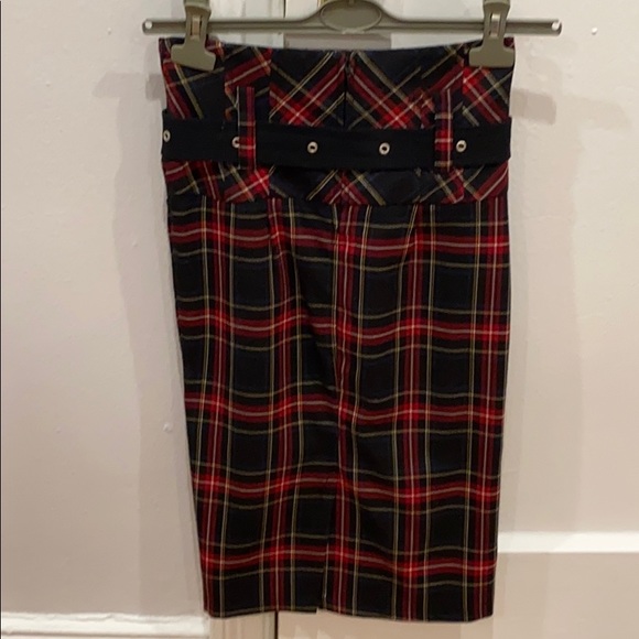 Tartan Belted Skirt - Picture 2 of 4